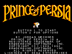 Prince of Persia screenshot 3 for Sega Master System
